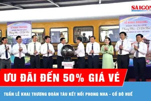 Khai trương đoàn tàu “Phong Nha - Cố đô Huế: Hành trình di sản thế giới”