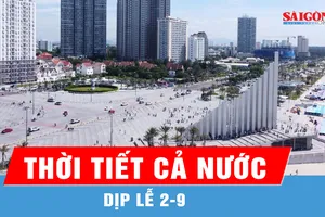 Dự báo kỳ nghỉ lễ 2-9: Nam bộ nắng gián đoạn, chiều tối có mưa
