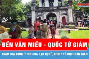 Dịp lễ Quốc khánh, du khách nườm nượp đến Văn Miếu - Quốc Tử Giám