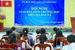 Xã Long Hải tháo gỡ vướng mắc cho các trường học sau sắp xếp