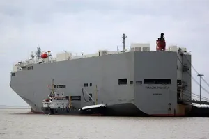 Tàu Ro-Ro Tianjin Highway. Nguồn: VIETNAMPLUS.VN