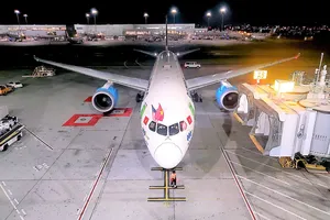 Máy bay của Bamboo Airways hạ cánh tại sân bay  San Francisco (California, Mỹ)