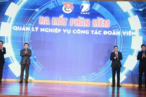 Lễ ra mắt phần mềm quản lý đoàn viên vào sáng 23-2
