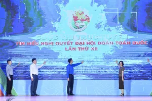 Lễ phát động cuộc thi trực tuyến tìm hiểu Nghị quyết Đại hội Đoàn toàn quốc lần thứ XII tổ chức sáng 3-7 tại Hà Nội