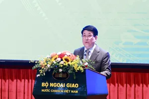 Chủ tịch nước Lương Cường phát biểu chỉ đạo tại hội thảo. Ảnh: VIẾT CHUNG