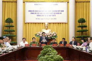 Văn phòng Chủ tịch nước công bố thêm 9 luật đã được Quốc hội thông qua tại kỳ họp thứ 9, chiều 11-7