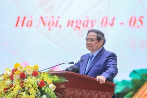 Thủ tướng Chính phủ Phạm Minh Chính phát biểu tại Đại hội đại biểu lần thứ I, nhiệm kỳ 2021 - 2025 của Bộ Xây dựng.