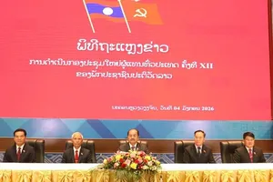 Điện mừng Đại hội đại biểu toàn quốc lần thứ XII của Đảng Nhân dân Cách mạng Lào