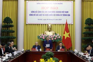 Họp báo công bố Lệnh của Chủ tịch nước về việc công bố 12 luật đã được Kỳ họp thứ 10, Quốc hội khóa XV thông qua