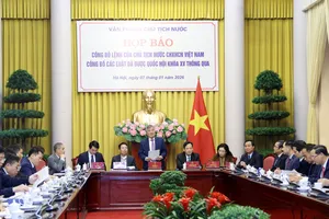 Họp báo công bố Lệnh của Chủ tịch nước về 12 luật đã được kỳ họp thứ 10, Quốc hội khóa XV thông qua