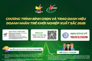 Đổi mới tiêu chí chọn Doanh nhân trẻ khởi nghiệp xuất sắc 2026