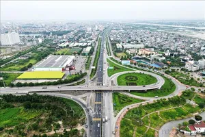 Quốc lộ 5, tuyến đường nối Thủ đô Hà Nội với các đô thị khu vực Đông Bắc. Ảnh: TTXVN