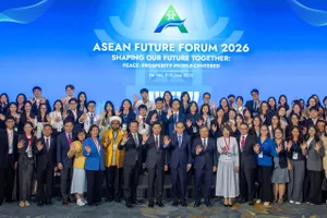Các đại biểu dự phiên bế mạc Diễn đàn Tương lai ASEAN lần thứ ba (AFF 2026). Ảnh: VIẾT CHUNG