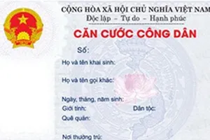 Quy định mới về mẫu thẻ căn cước công dân