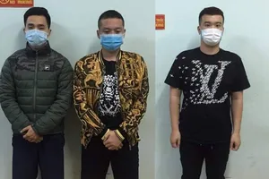 Các đối tượng tại cơ quan công an