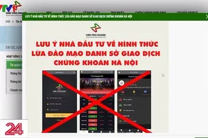 Công bố các trang giả mạo công ty chứng khoán để lừa đảo