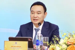 Ông Đào Nam Hải trong cuộc họp cổ đông vào tháng 3-2025