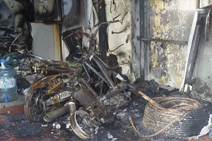 Hiện trường bên trong vụ cháy