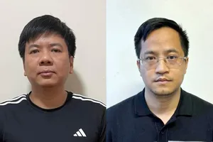 Bị can Nguyễn Ngọc Thủy (trái) và bị can Đặng Văn Hiển trong vụ án. Ảnh: BỘ CÔNG AN