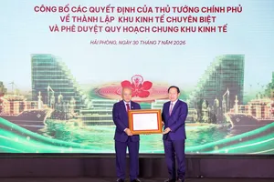 Công bố các quyết định của Thủ tướng về thành lập các khu thương mại, khu kinh tế tại Hải Phòng