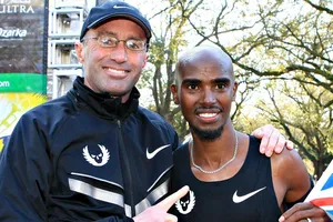 Farah và HLV tai tiếng Salazar (trái) đã chính thức chia tay