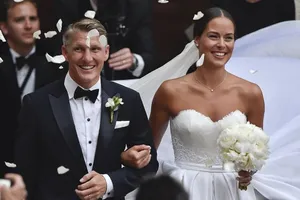 Ana Ivanovic và Bastian Schweinsteiger ở lễ cưới tại Venice
