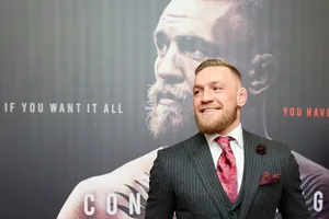 Conor McGregor trong một sự kiện trước công chúng ở Dublin
