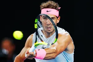 Rafael Nadal trong trận đấu với Marin Cilic