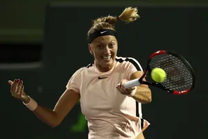 Kvitova trong trận thua Pliskova "em"
