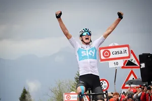 Niềm vui chiến thắng của Chris Froome