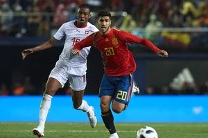 Marco Asensio trong màu áo tuyển Tây Ban Nha