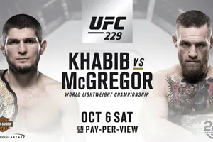 Hình ảnh quảng bá trận McGregor và Nurmagomedov