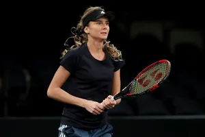 Mỹ nhân Hantuchova trong 1 sự kiện ở New York hồi tháng 3