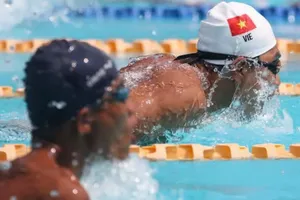 Kình ngư Đỗ Thanh Hải trên đường đua xanh. 
