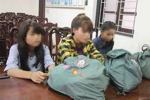 3 thiếu nữ được giải cứu. ảnh: CA cung cấp