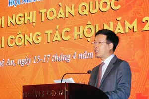 Đồng chí Võ Văn Thưởng phát biểu tại Hội nghị