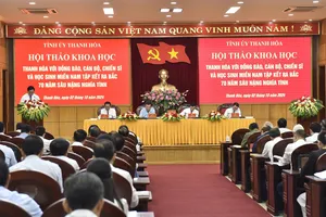 Hội thảo khoa học "Thanh Hóa với đồng bào, cán bộ, chiến sĩ và học sinh miền Nam tập kết ra Bắc - 70 năm sâu nặng nghĩa tình”
