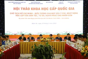 Chủ tịch Hồ Chí Minh - Biểu tượng cao đẹp của ý chí, khát vọng độc lập của dân tộc, tự do, hạnh phúc cho nhân dân