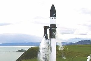 火箭在私人發射場試射。（圖片來源：互聯網）