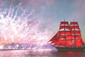 聖彼得堡“紅帆節”（圖片來源：互聯網）