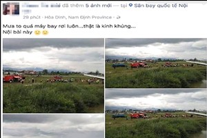 墜機失實信息（圖片來源：互聯網）