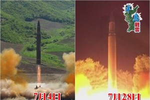 朝鮮本月內先後兩次試射洲際彈道導彈。（圖片來源：互聯網）