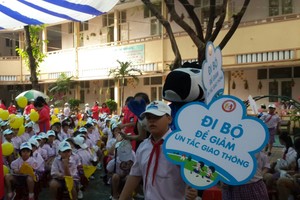 各所小學將展開“步行安全行程”教育活動。