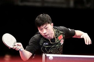 中國乒乓隊球員馬龍。