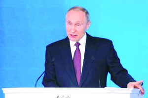 這是普京本屆任期內的最後一次國情諮文。