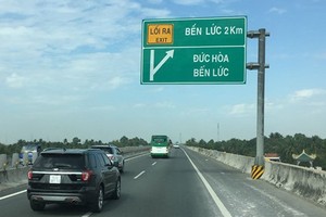 未來期間，環市3路將在隆安省濱瀝市附近區域與本市-忠良 高速公路連接。