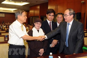 黨中央政治局委員、市委書記阮善仁 （圖源：TTXVN）