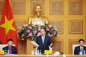 政府總理阮春福在會上發言。