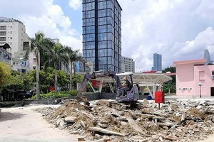 “九‧二三”公園場地清拆工地。