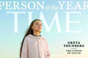 瑞典少女通貝里當選《時代》雜誌年度人物